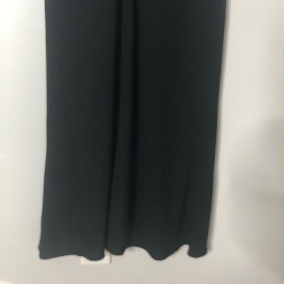 Jones New York Black Sleeveless V-Neck Embellishment Formal Midi Dress Size 12 - Picture 6 of 7